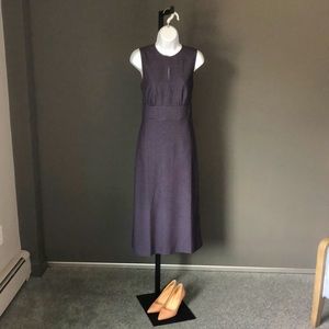 J Crew Long Sheath dress in dotted 365 crepe